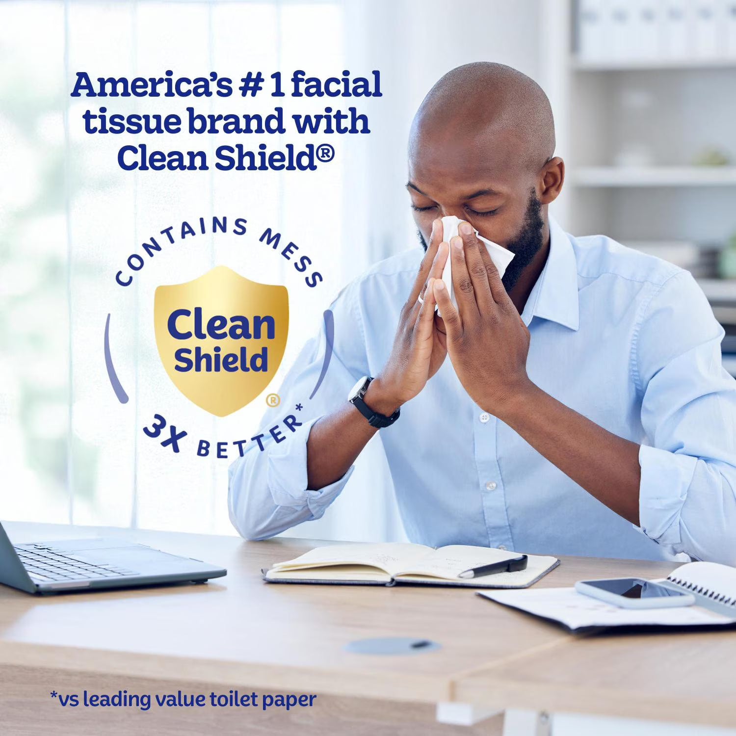 Puffs Plus Lotion 2-Ply Facial Tissues – 12 Cube Boxes (72 Sheets Each) | Soft & Gentle Care