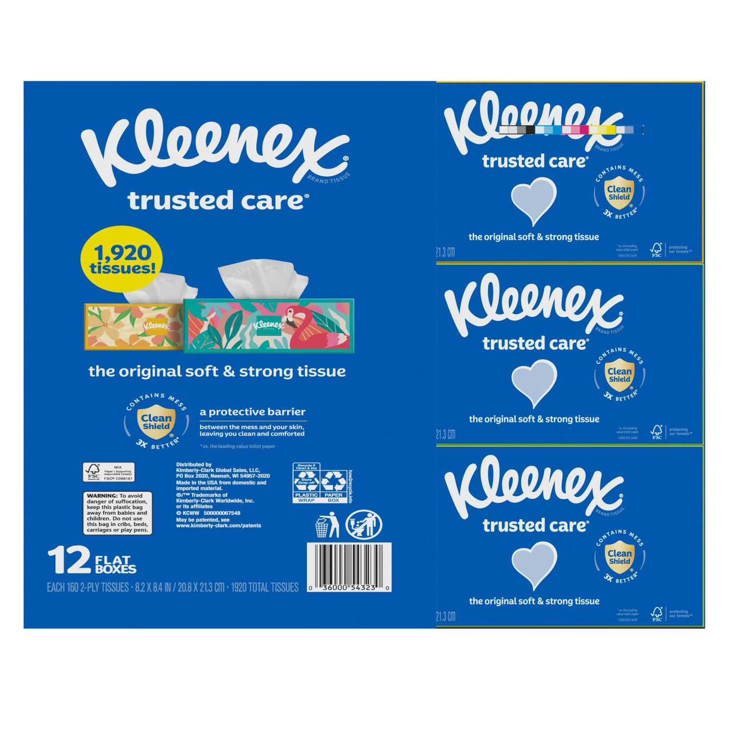 Puffs Plus Lotion 2-Ply Facial Tissues – 12 Cube Boxes (72 Sheets Each) | Soft & Gentle Care